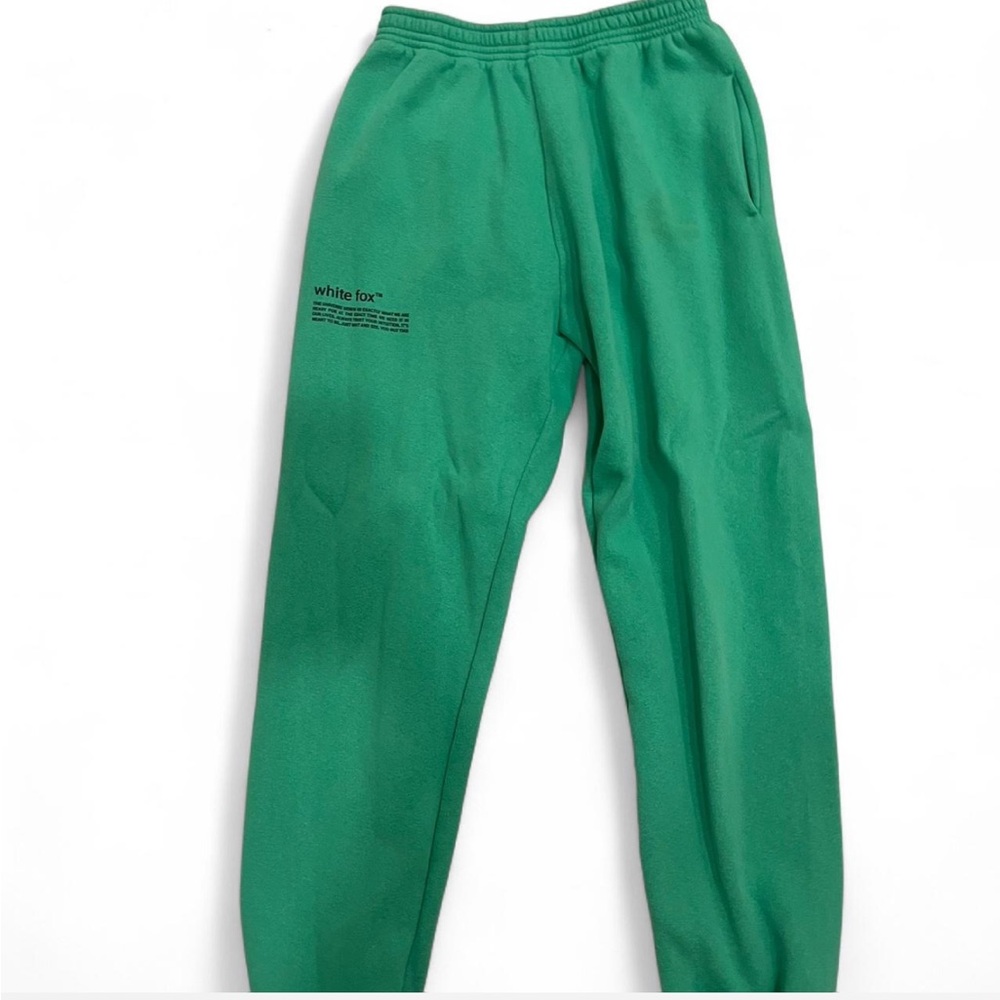 White Fox Boutique Green Track Pants